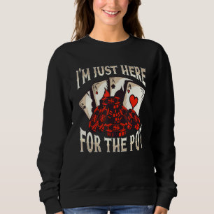 Camiseta Homens Poker Legal Estou Aqui Para O Pote