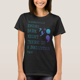 Camiseta Homens Ponto e Vírgula Pássaros do Amor Para Uma P
