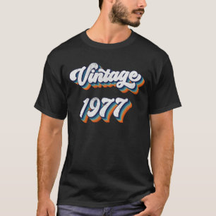 Camiseta Homens Presentes de 47 Anos Mulheres Vintage 1977