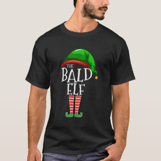 Camiseta Homens Presentes de Natal Familiares do Grupo Bald