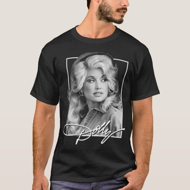 Camiseta Homens Presentes De Retro Dlly Partn Mulheres (Frente)