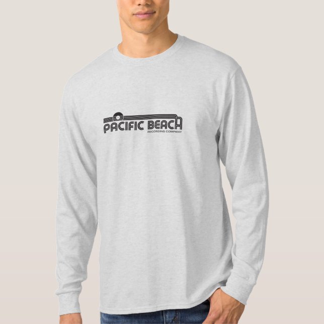 Camiseta Homens pretos do logotipo | de PBRC (Frente)
