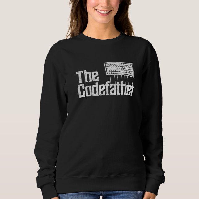 Camiseta Homens  Programador Pai O Codefather Coder Dia dos (Frente)