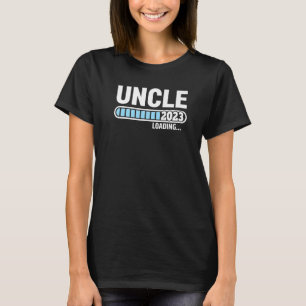 Camiseta Homens Promovidos a Tio 2023 Em Breve Tio 2023