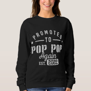 Camiseta Homens Promovidos a Vovô Novamente 2022 Futuro Pai