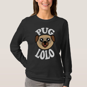 Camiseta Homens Pug Fofo Lolo