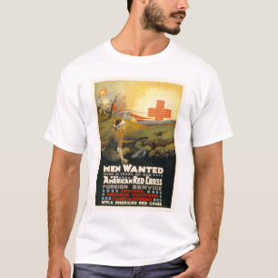 Camiseta Homens queridos para o serviço estrangeiro da cru