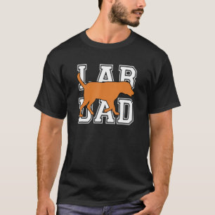 Camiseta Homens Raposa Vermelha Lab Pai Labrador Retriever