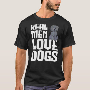Camiseta Homens Reais Adoram Cachorros German shepherd Pet 