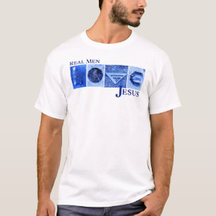 Camiseta Homens Reais adoram Jesus