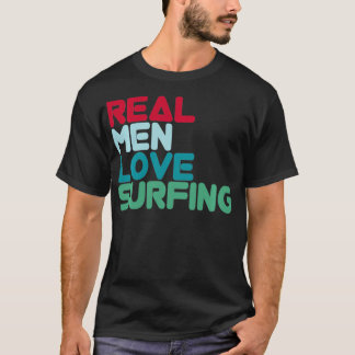 Camiseta Homens Reais Adoram Navegação Em Kitesurfer