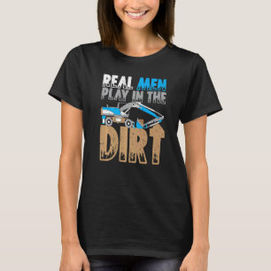 Camiseta Homens Reais Brincam Na Sujeira