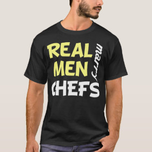 Camiseta Homens Reais Casados Chefs Funny Chef Party Zoo pa