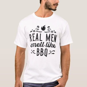 Camiseta Homens Reais Cheiram A CHURRASCO
