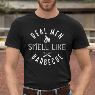 Camiseta Homens Reais Cheiram A Churrasco