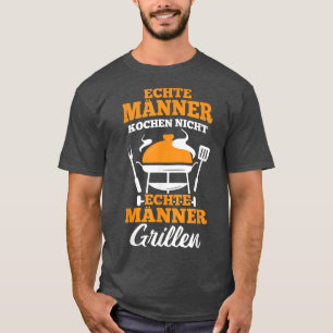 Camiseta Homens reais cozinhar, mas grilli