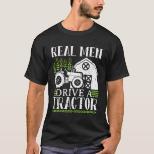 Camiseta Homens Reais Dirigem Um Trator