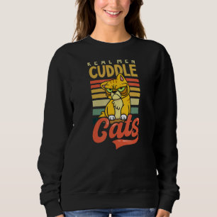 Camiseta Homens Reais Encostam Gatos Pai 1