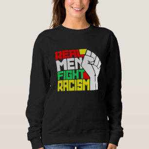 Camiseta Homens Reais Engraçados Combatem o Racismo