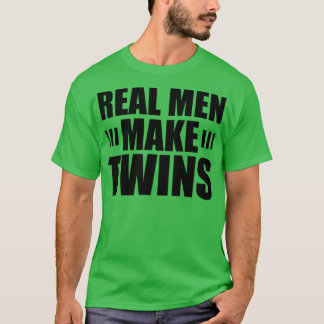 Camiseta Homens Reais Fazem Gêmeos