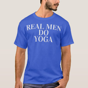Camiseta Homens Reais Fazem Yoga Opinião Impopular 1