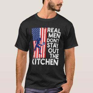 Camiseta Homens Reais Ficam Fora Do Jogador De Pickleball D