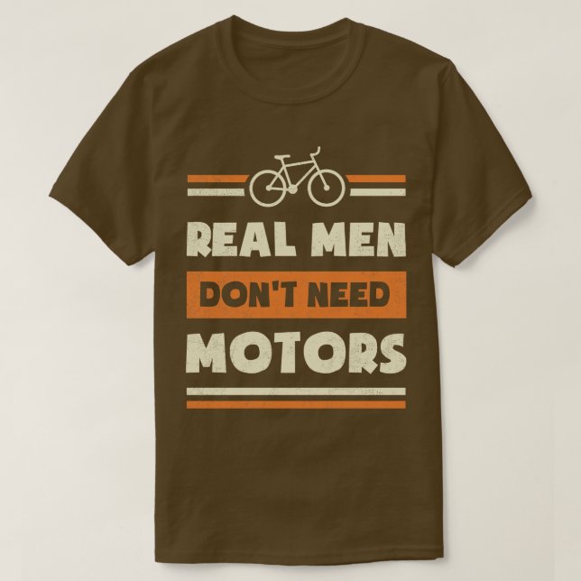 Camiseta Homens Reais Não Precisam De Motores Engraçados Ci (Frente do Design)
