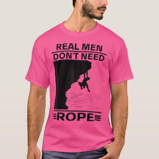 Camiseta Homens Reais Não Precisam De Solo De Corda Sofrend