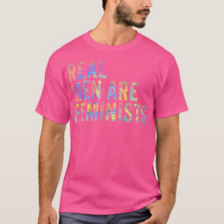 Camiseta Homens Reais São Feministas Legal Citações Feminis