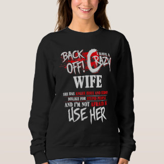 Camiseta Homens Recuem Eu Tenho Uma Esposa Louca Para Homen