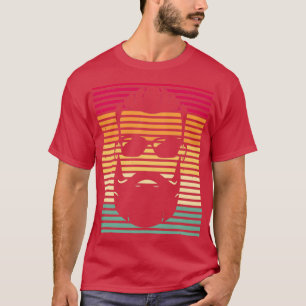 Camiseta Homens Retro Barba Vintage Barbas Barba Cheio