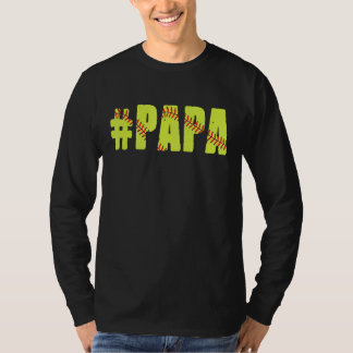 Camiseta Homens Retro-Dia de os pais Com Softball Papa Soft