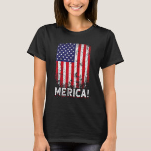 Camiseta Homens Retro Eua Vintage Merica Bandeira Americana