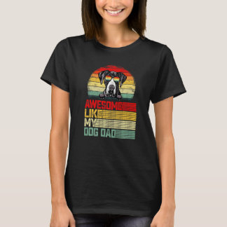 Camiseta Homens Retro Vintage Incrível Como Meu Pai Cachorr