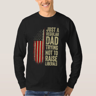 Camiseta Homens São Apenas Um Pai Normal Tentando Não Criar