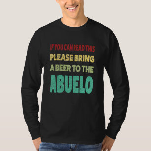 Camiseta Homens se vocês conseguem ler tragam uma cerveja p
