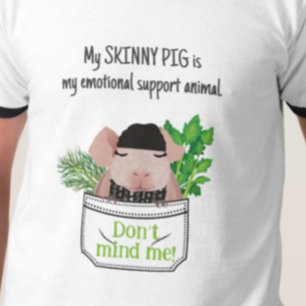 Camiseta Homens Skinny Pig-T-Shirt
