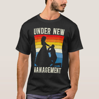 Camiseta Homens Sob Novo Gerenciamento Noivo Casamento Solt