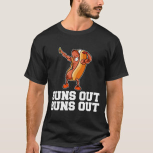 Camiseta Homens sol para fora bundas para fora desenho engr