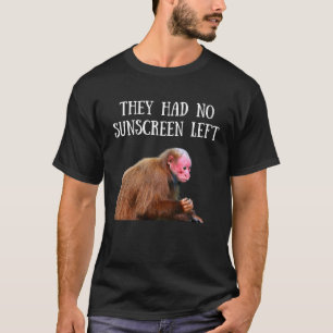 Camiseta Homens Solares do Macaco Selvagem Bald Uakari Mulh