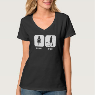 Camiseta Homens Sua Esposa Minha Esposa Bulldogue Francês U