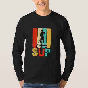 Camiseta Homens Sup Se Levantam Para Amarrar Os Surfistas