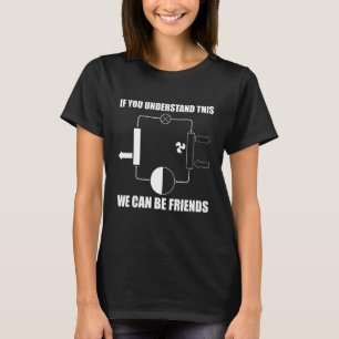 Camiseta Homens Técnico de HVAC Reparador de Ar Condicionad