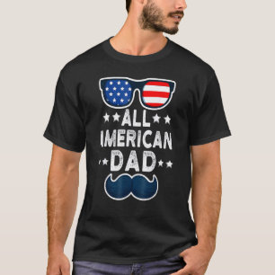 Camiseta Homens Todos Americanos Pai 4 De Julho Meninos Sun