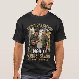 Camiseta Homens USMC Terceiro Batalhão MCRD Ilha Parris Nós