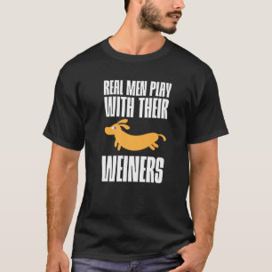 Camiseta Homens Verdadeiros Brincam Com Seus Dedos