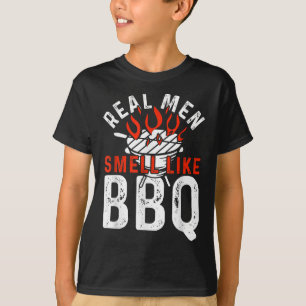 Camiseta Homens Verdadeiros Cheiram A Churrasco Engraçada D