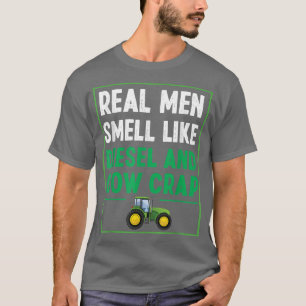 Camiseta Homens Verdadeiros Farmantes Cheiram a Vintage, um