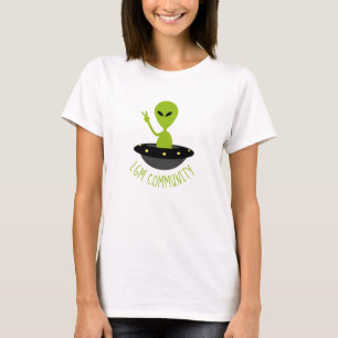 Camiseta Homens Verdes Pequenos, Extraterrestres da comunid