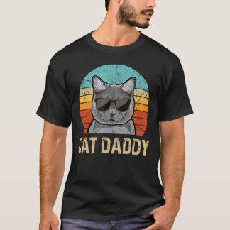 Camiseta Homens Vintage Legal Visto de Pai de Cabra Curta B